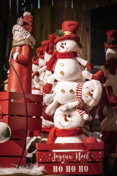 Marché de Noël 2022 - bonhommes de neige amusants